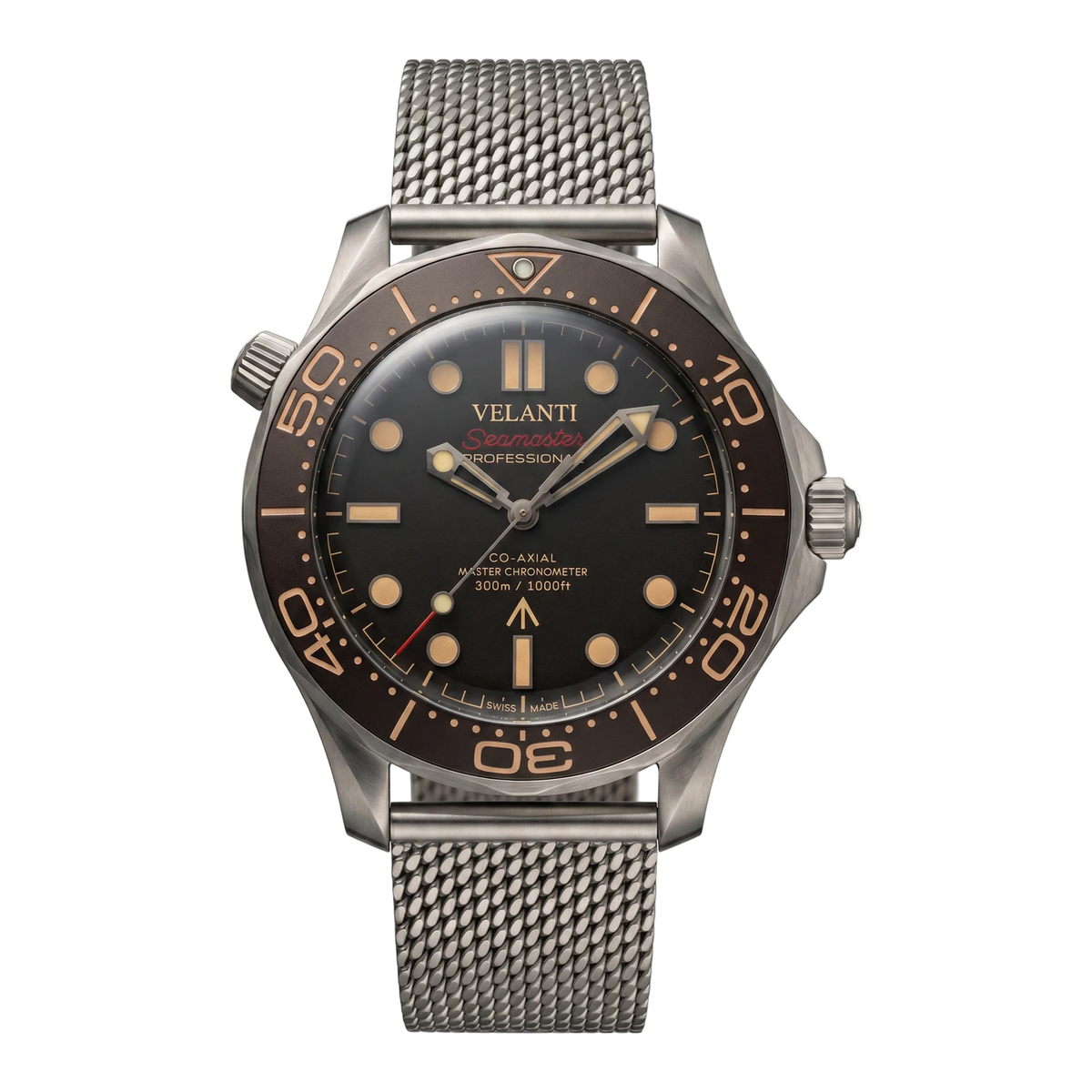 Seamaster-style automatic watch, Velanti Milano Velmaster James Bond 007, main product photo