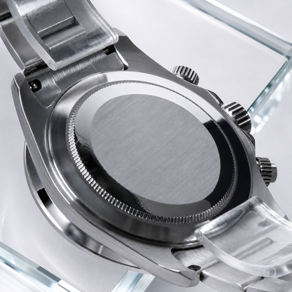 Velanti Milano Veltona Panda watch, stainless steel caseback detail