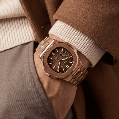 Nautvel | Rose Gold Chocolate Open Heart
