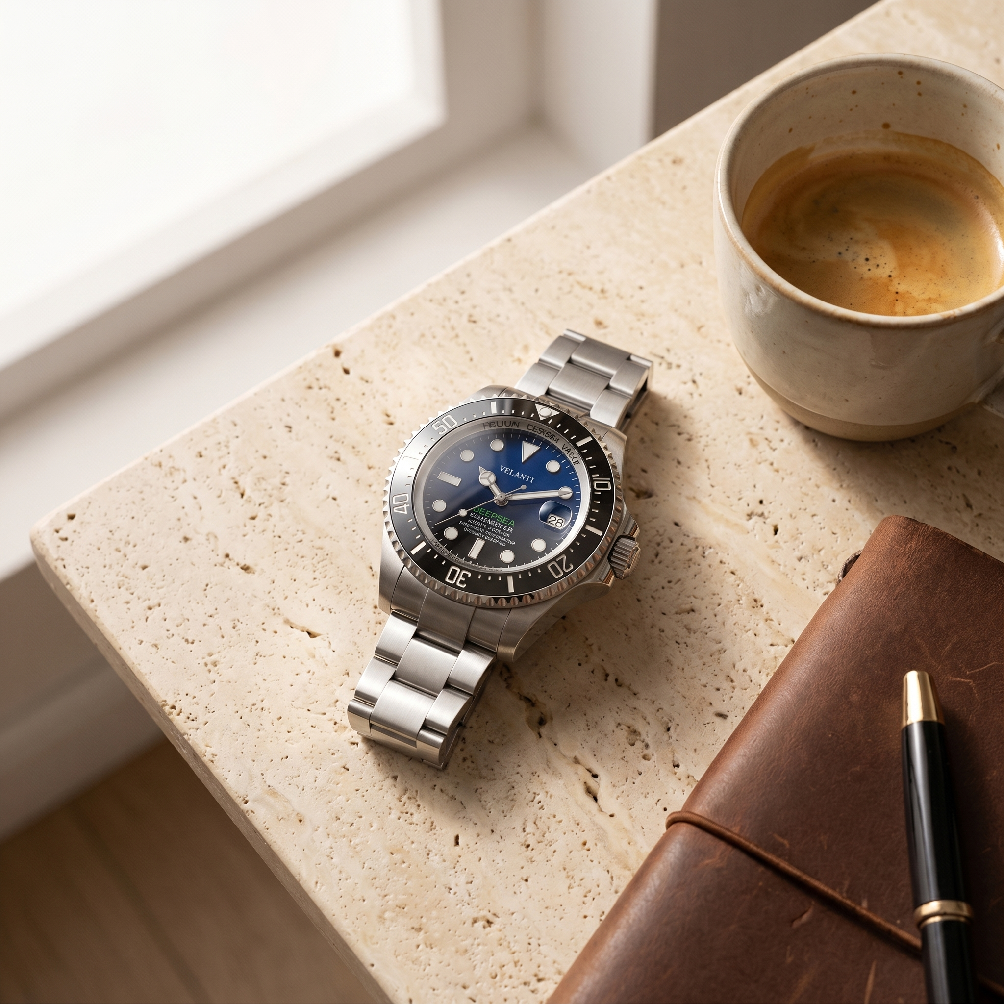 Submariner-style automatic watch, Velanti Milano Velmariner Deepsea, product photo 3