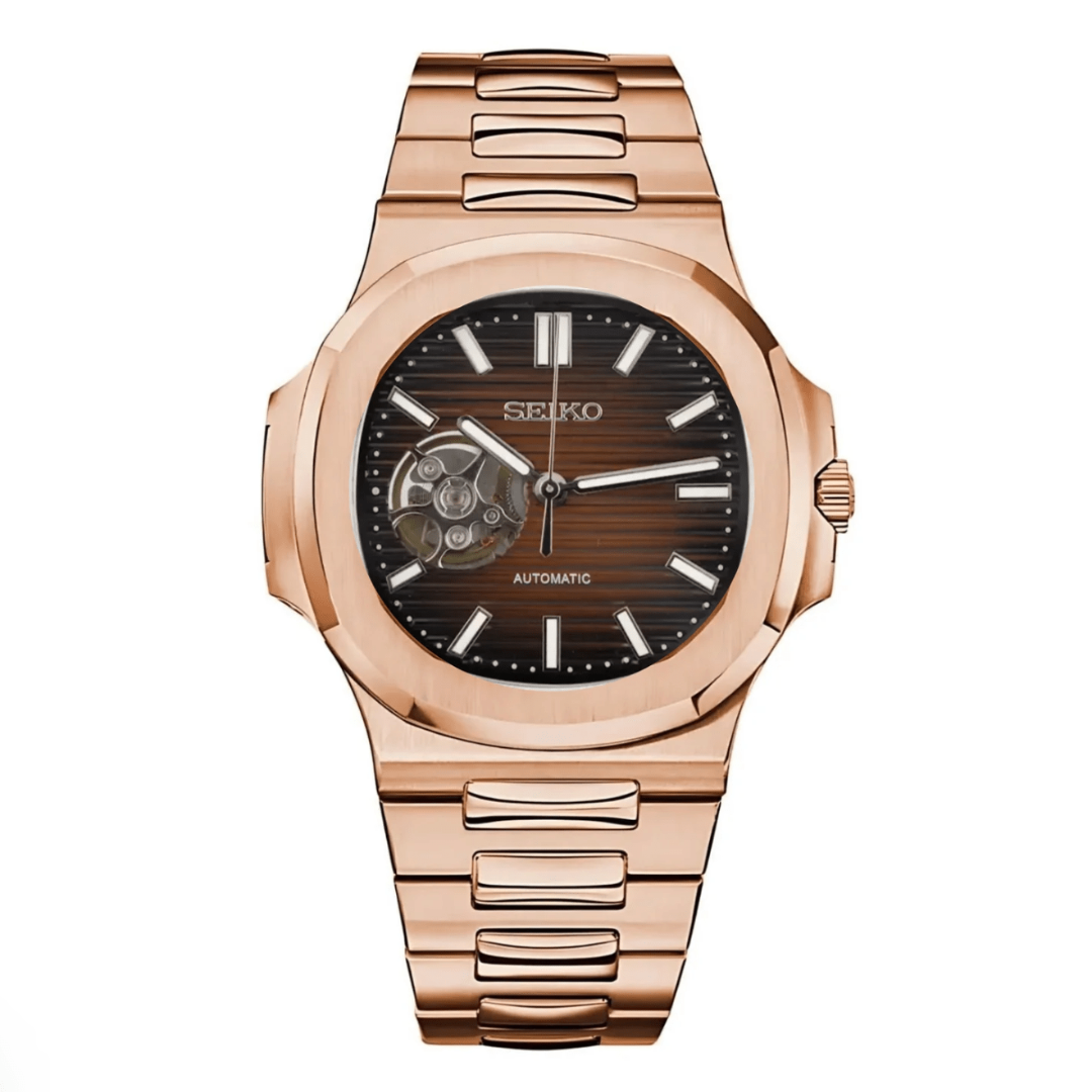 NAUTIKO | Rose Gold Chocolate Open Heart