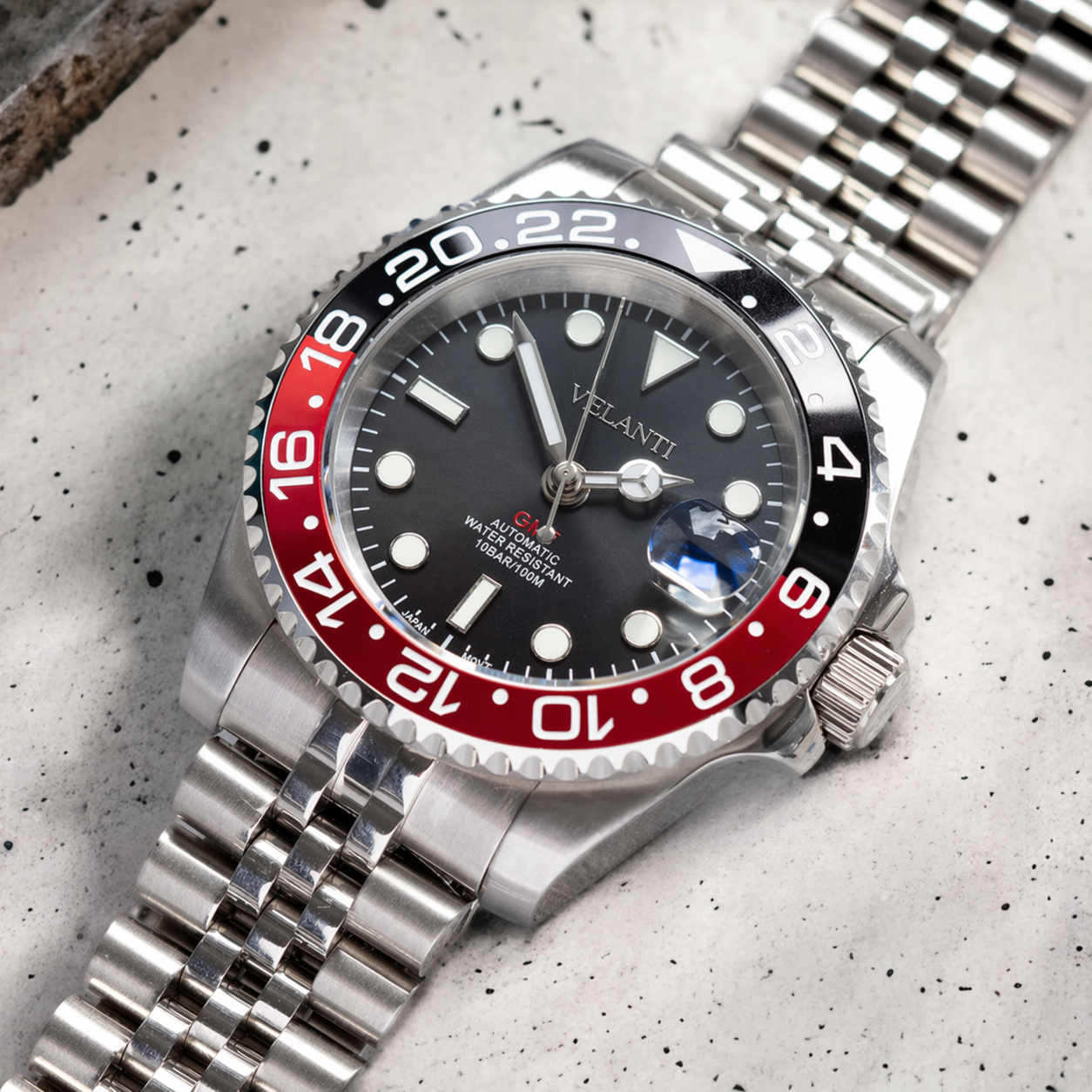 GMT-style automatic watch, Velanti Milano Gmtvel Coke, product photo 4