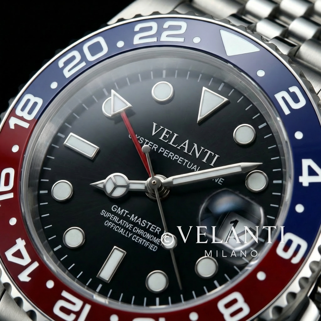 GMT-style automatic watch, Velanti Milano Gmtvel Pepsi, product photo 8