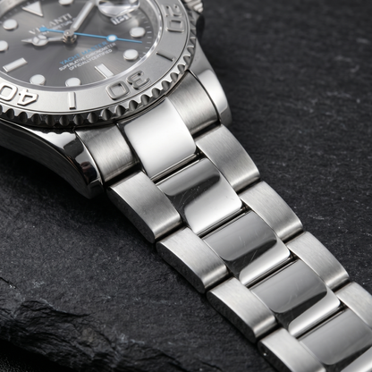Submariner-style automatic watch, Velanti Milano Velmariner Silver, product photo 3