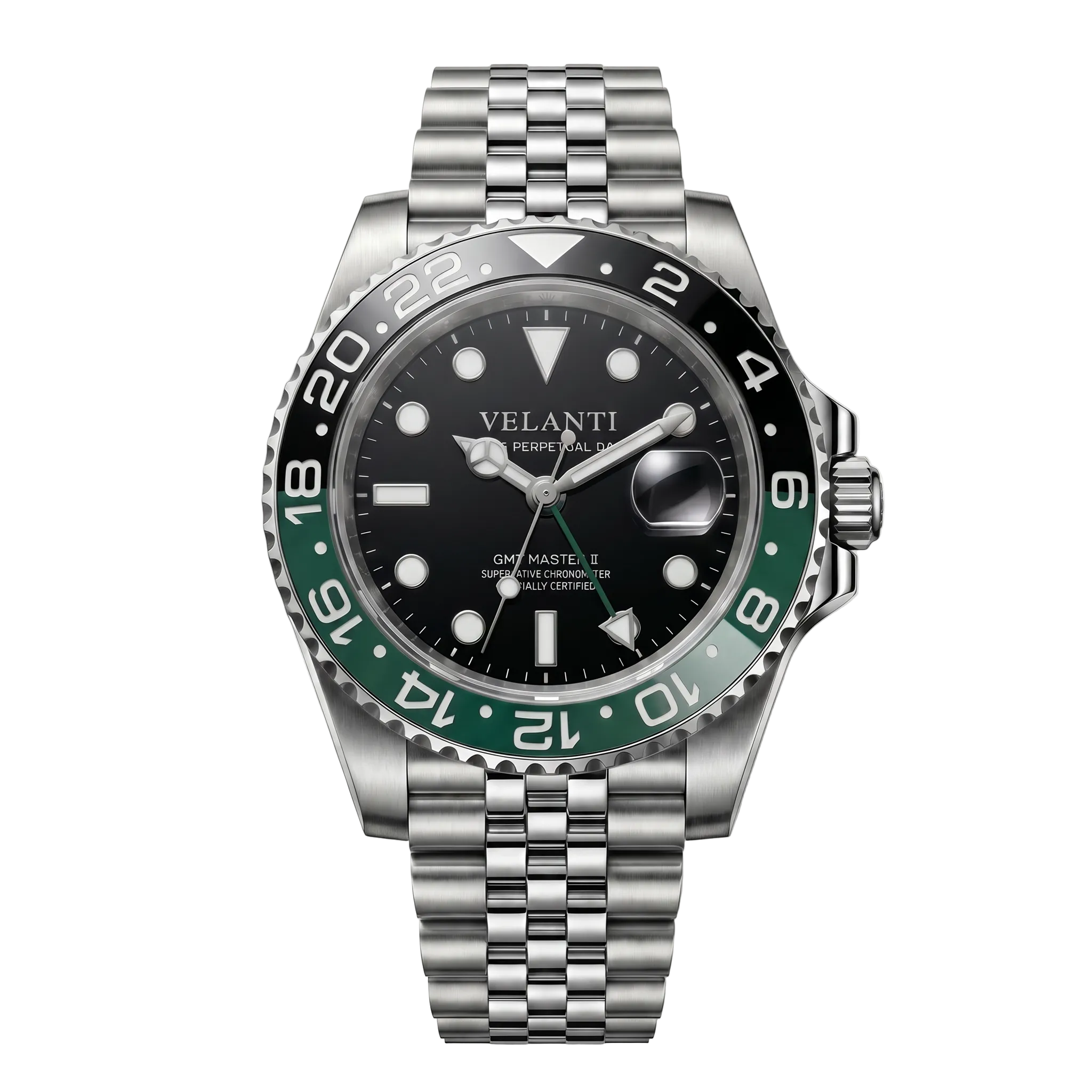 GMT-style automatic watch, Velanti Milano Gmtvel Sprite, main product photo