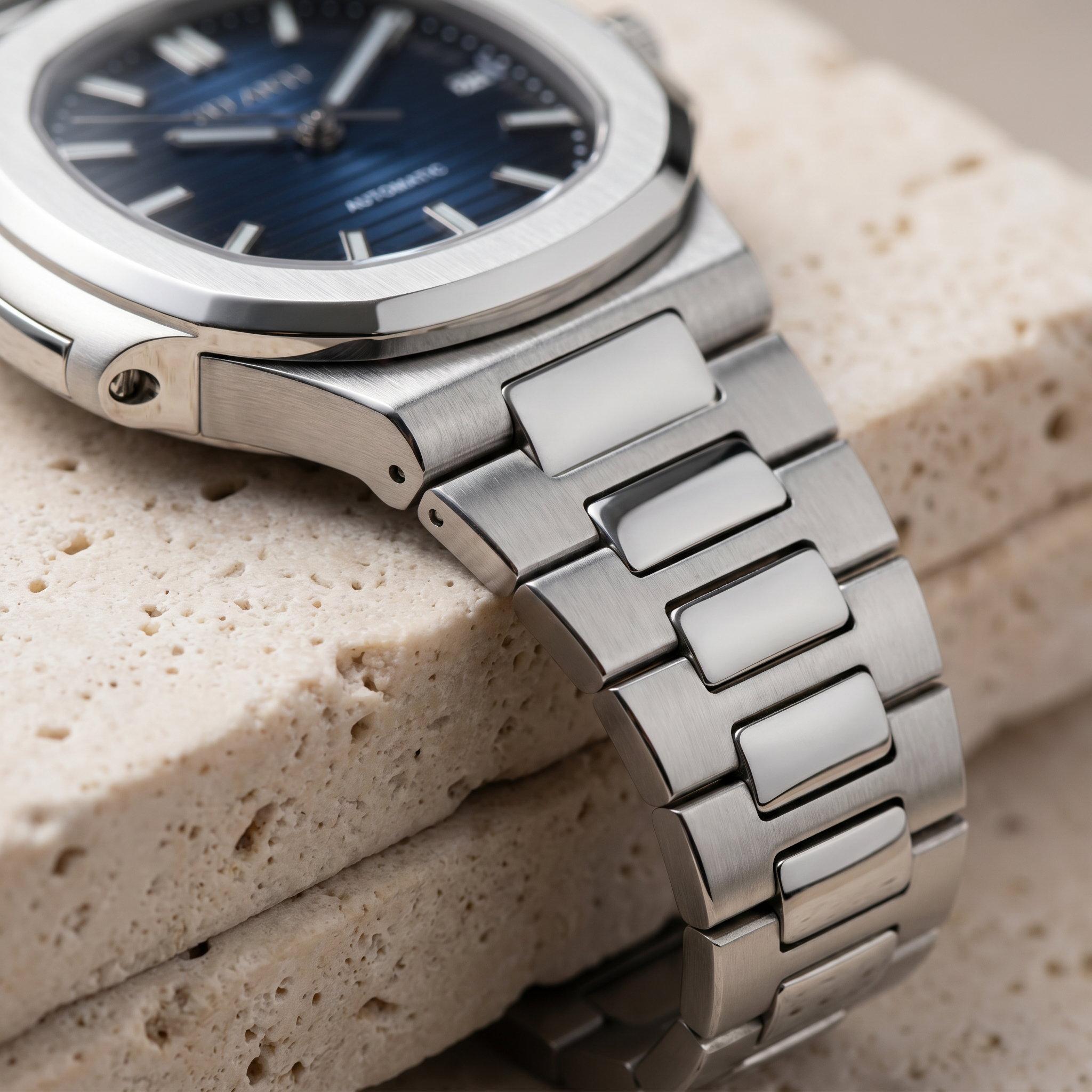 Nautilus-style automatic watch, Velanti Milano Nautvel Royal Blue, product photo 4
