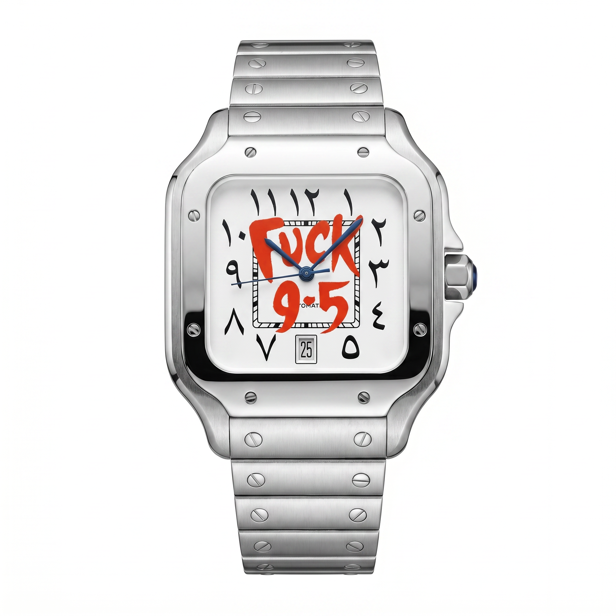 Santos-style automatic watch, Velanti Milano Santvel Arabic Fck 9 To 5, main product photo
