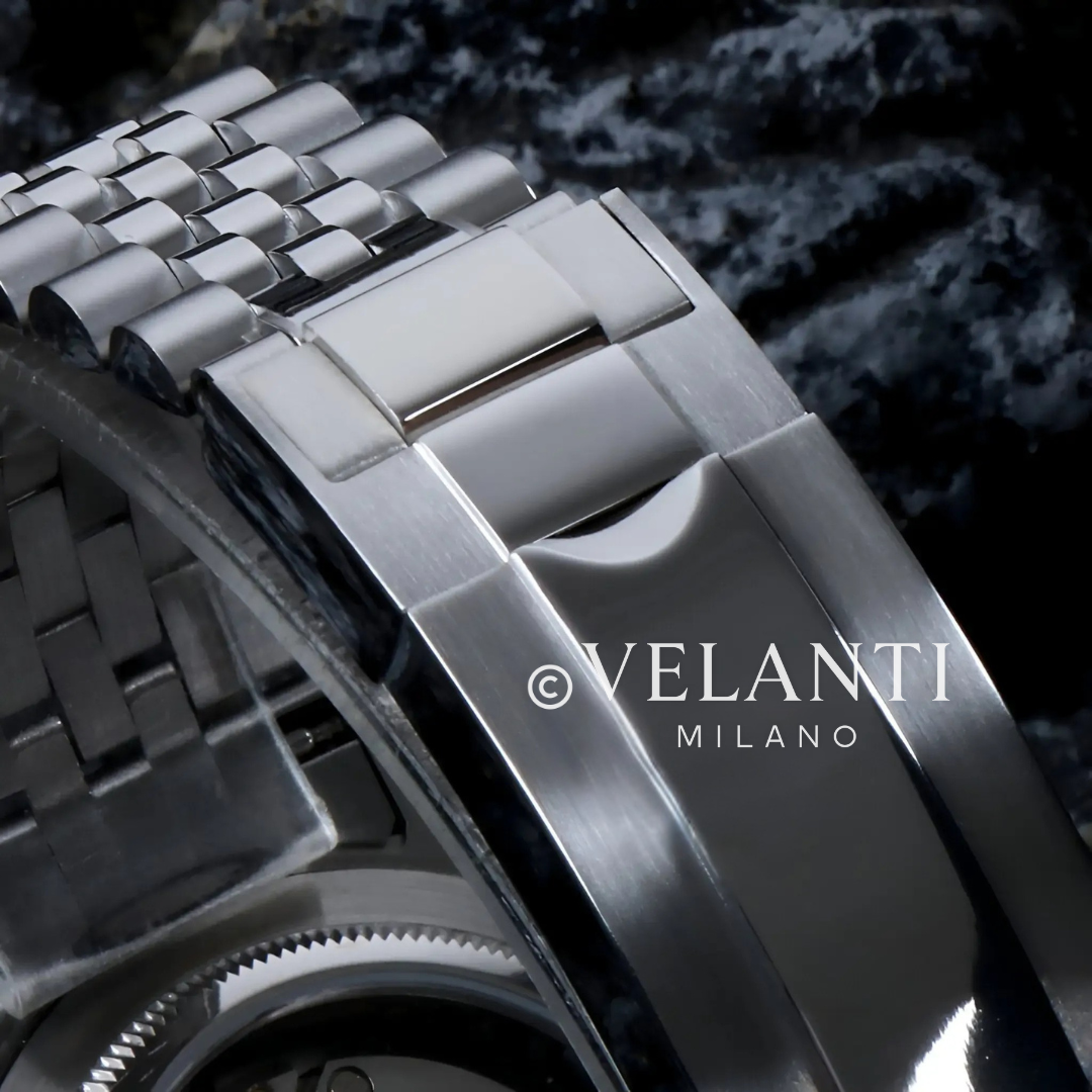Datejust-style automatic watch, Velanti Milano Veljust Arabic Cosmos, product photo 4
