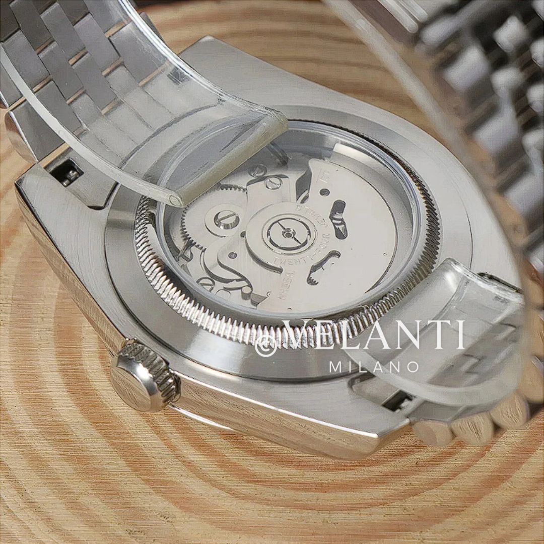 Datejust-style automatic watch, Velanti Milano Veljust Champagne, product photo 5
