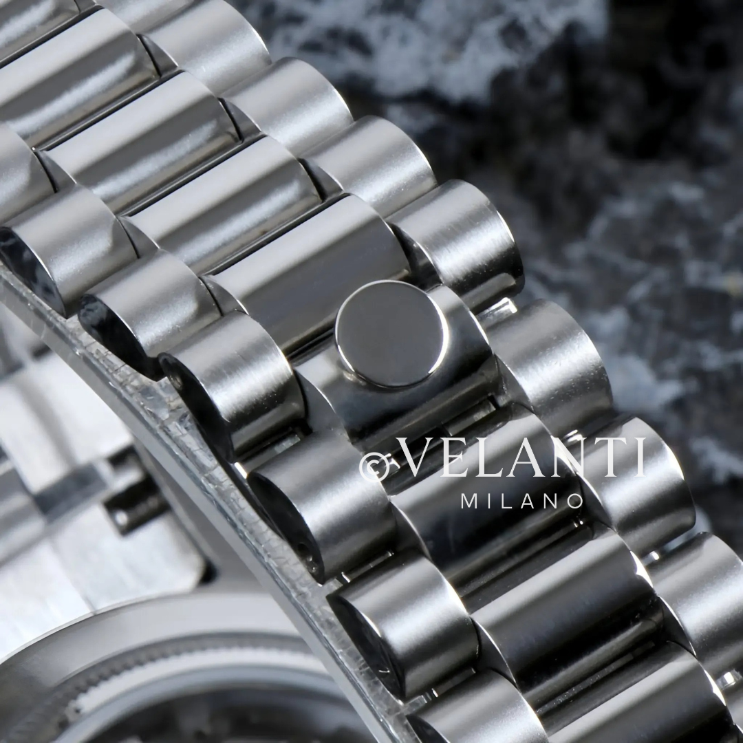 Datejust-style automatic watch, Velanti Milano Veljust Daydate Mint Green, product photo 3