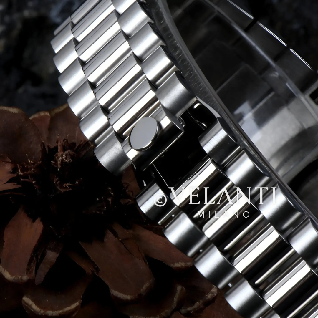 Datejust-style automatic watch, Velanti Milano Veljust Daydate Royal Blue, product photo 6