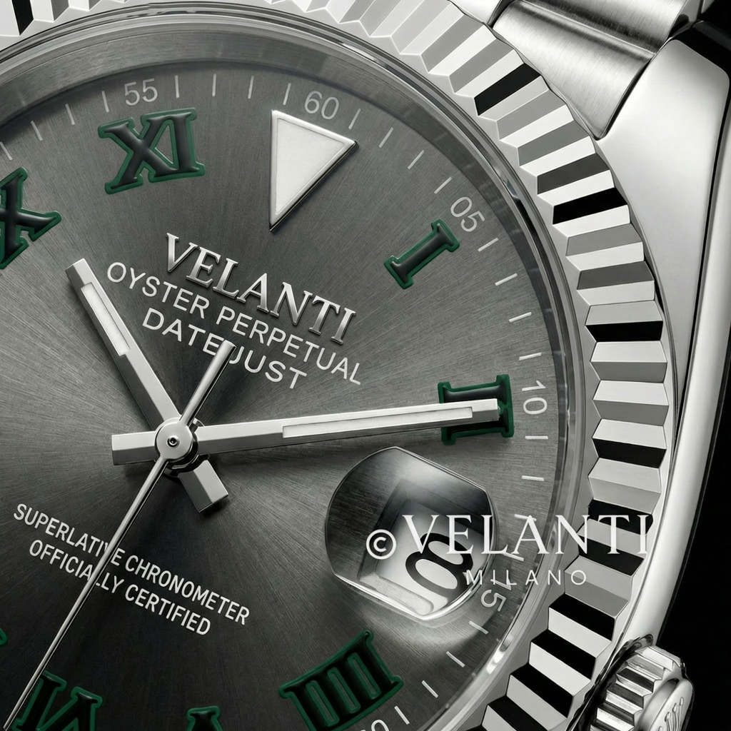 Datejust-style automatic watch, Velanti Milano Veljust Wimbledon, product photo 6