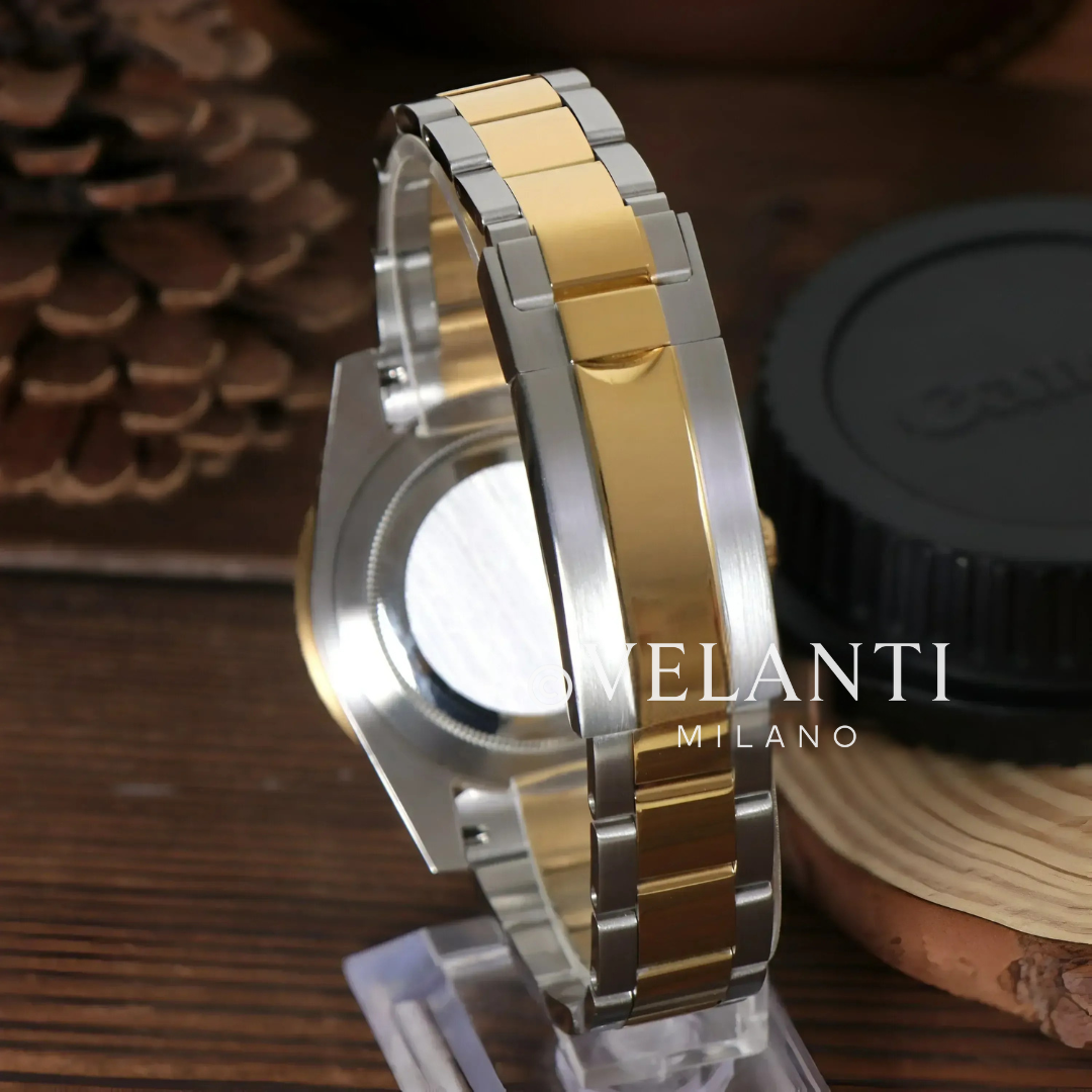 Submariner-style automatic watch, Velanti Milano Velmariner Blue (Two Tones), product photo 10