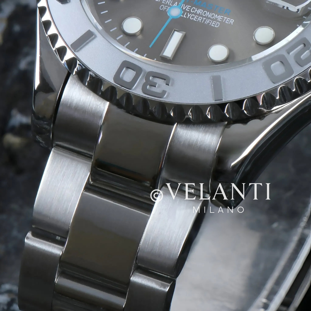 Submariner-style automatic watch, Velanti Milano Velmariner Silver, product photo 7