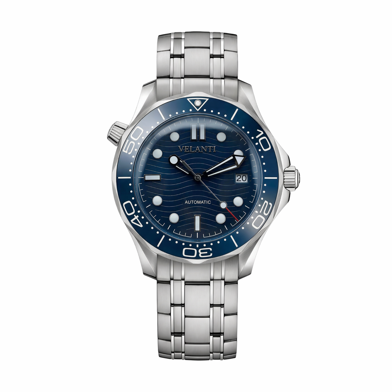 Seamaster-style automatic watch, Velanti Milano Velmaster Blue, main product photo