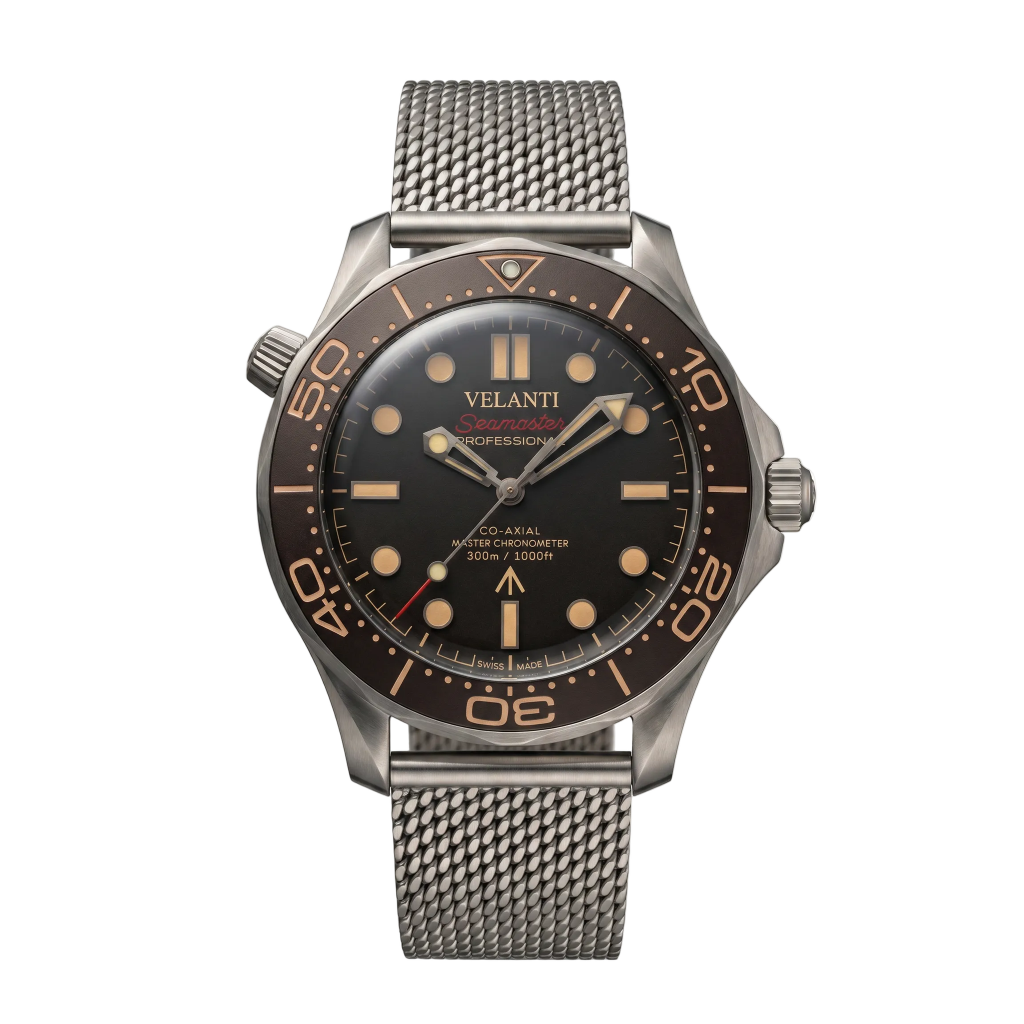 Seamaster-style automatic watch, Velanti Milano Velmaster James Bond 007, main product photo