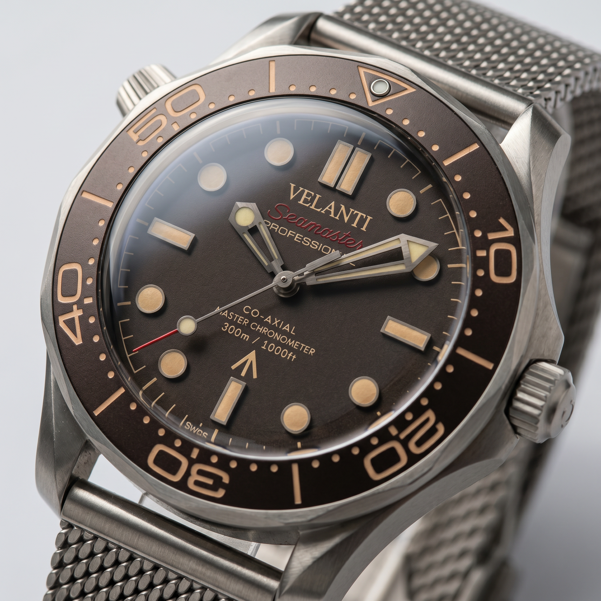 Seamaster-style automatic watch, Velanti Milano Velmaster James Bond 007, product photo 3