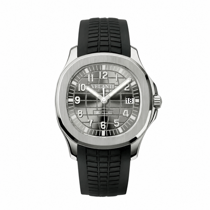 Aquanaut-style custom mod watch, Velanti Milano Velnaut Silver, main product photo