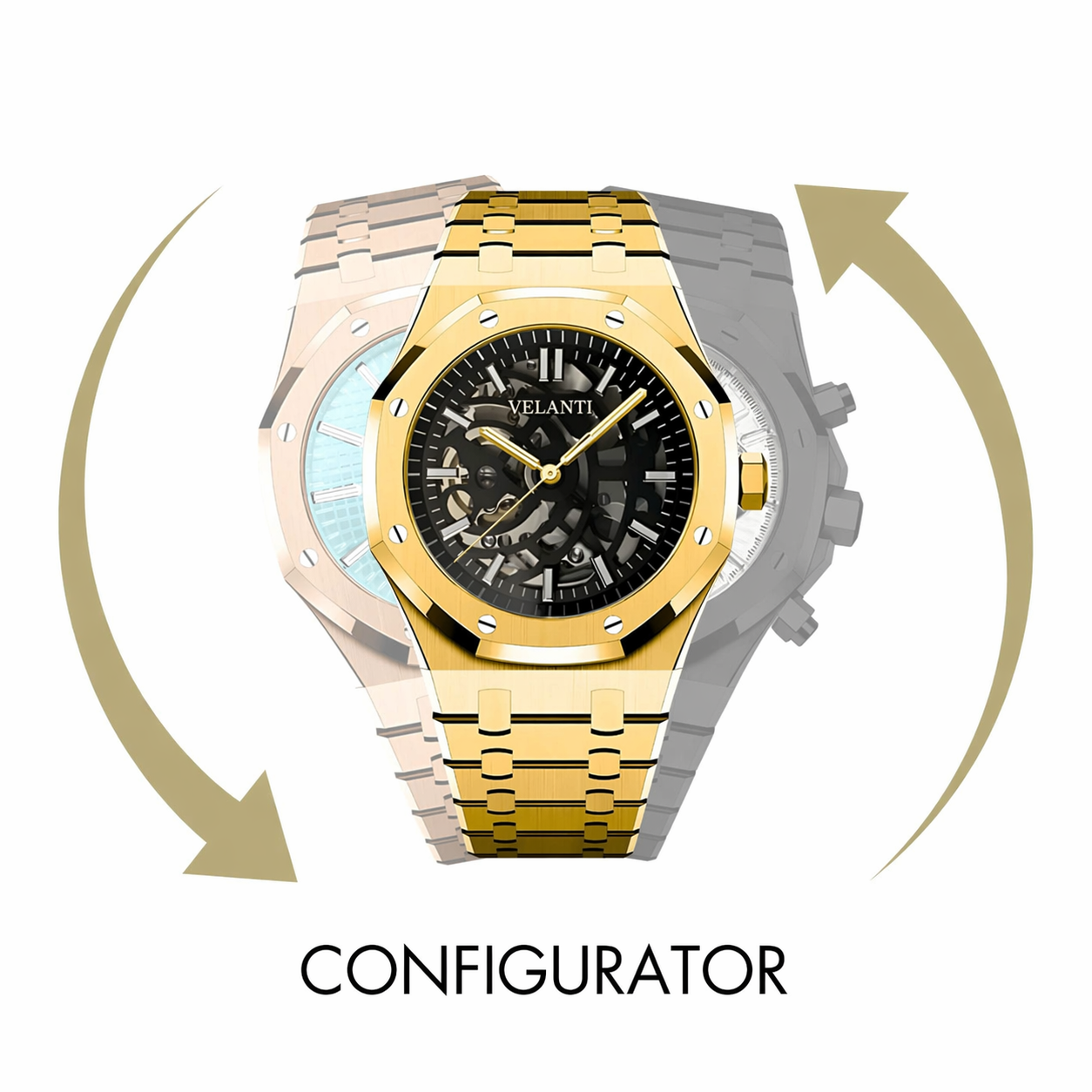 Velanti Milano Veloak NH35/VK63 Configurator custom watch configurator, main product photo