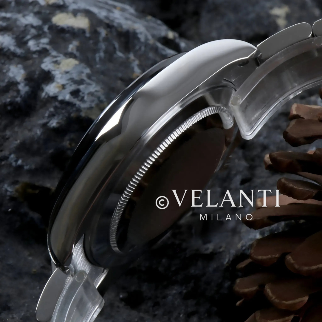 Daytona-style chronograph watch, Velanti Milano Veltona Black Panda, product photo 8