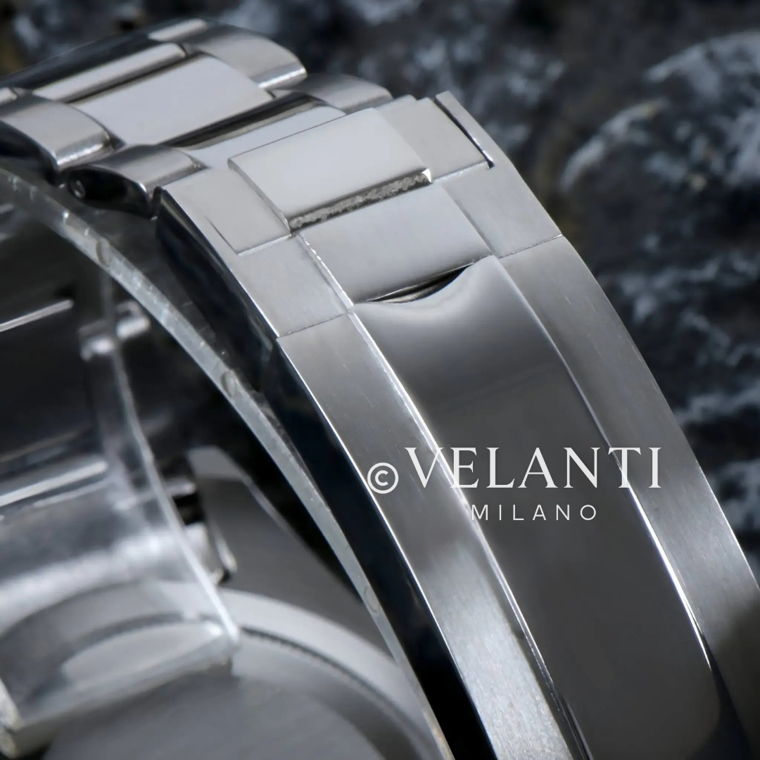 Daytona-style chronograph watch, Velanti Milano Veltona Black Panda, product photo 9