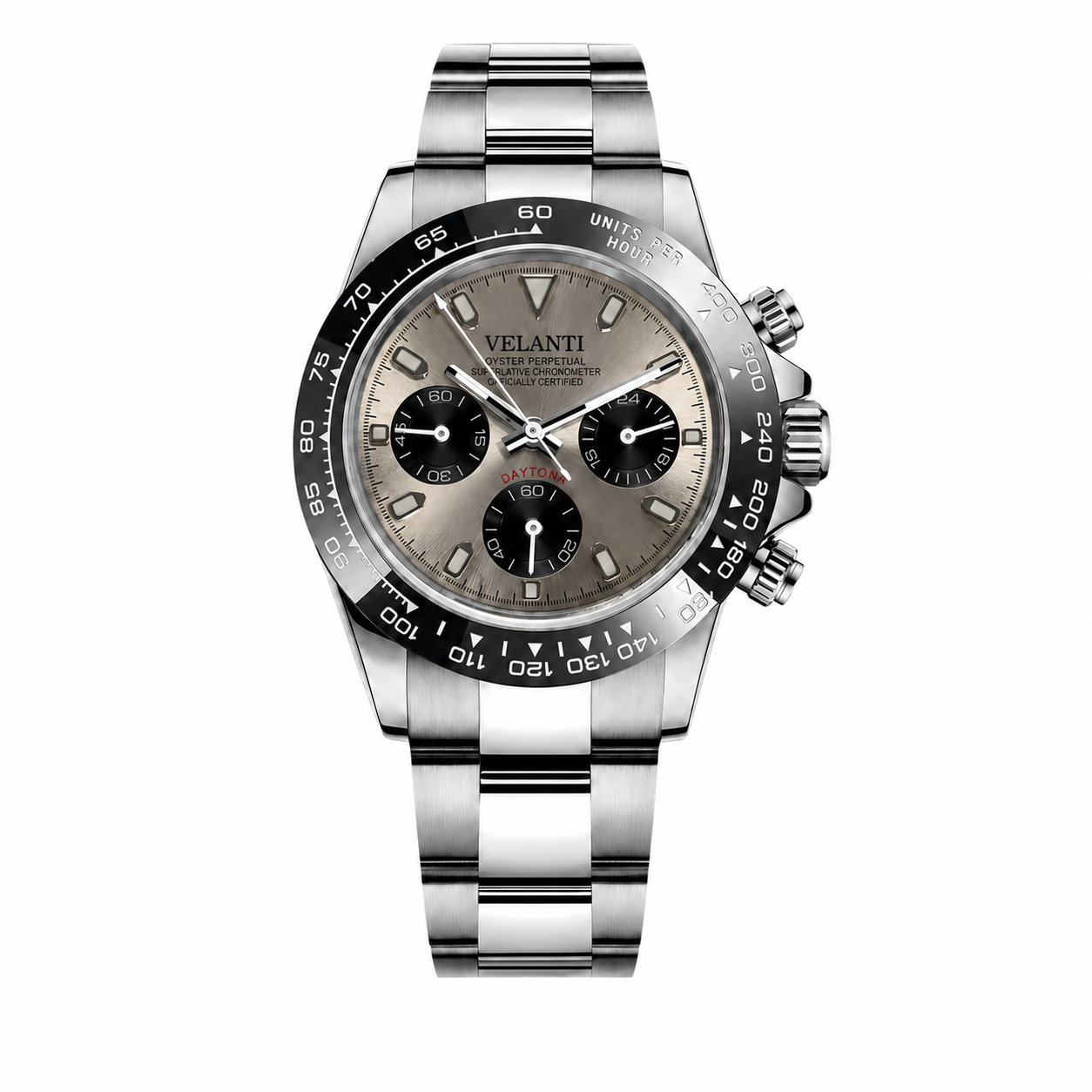 Daytona-style chronograph watch, Velanti Milano Veltona Champagne, main product photo