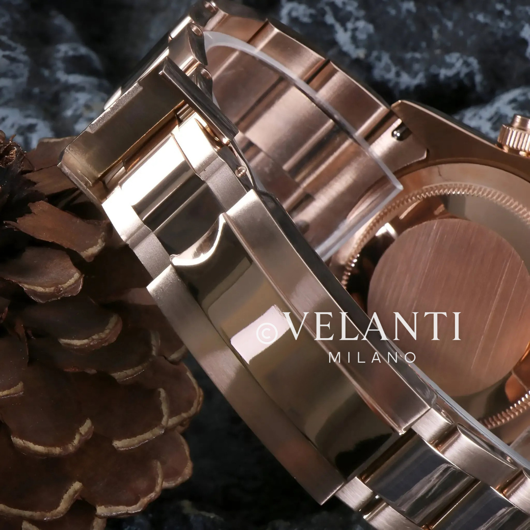Daytona-style chronograph watch, Velanti Milano Veltona Rose Gold Rainbow, product photo 3